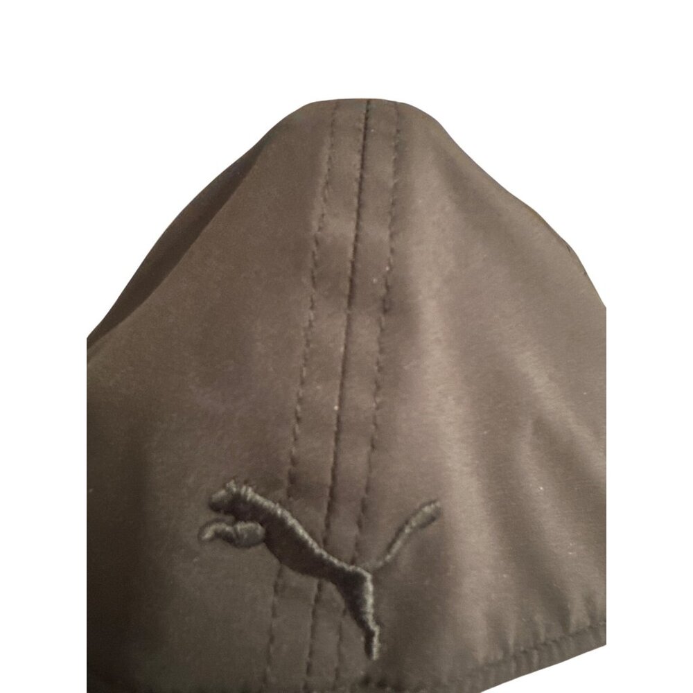 Puma Stretch Fit Black Baseball Cap With Metal Logo - Picture 6 of 6